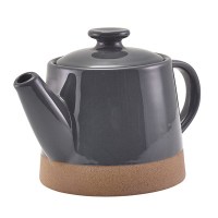 Kava Dark Grey Stoneware Teapot